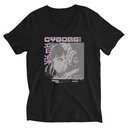 Cyborg - Y2k Style Unisex V-Neck Tee