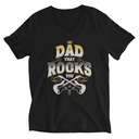 Dad That Rocks You - Electric Guitar Unisex V-Neck Tee