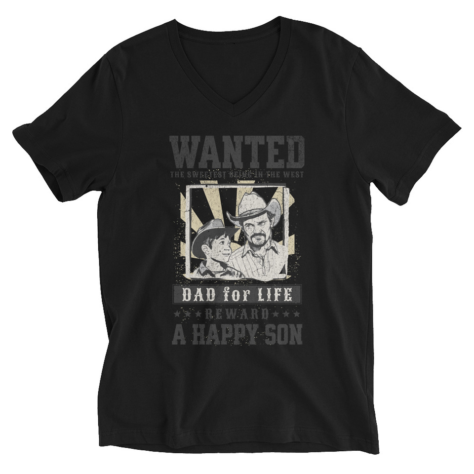 Dad Wanted Unisex V-Neck Tee