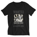 Dad Wanted Unisex V-Neck Tee