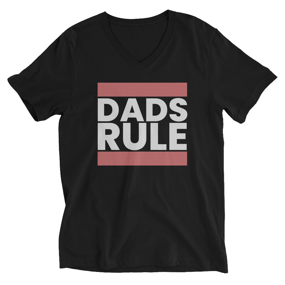 Dads Rule (1) Unisex V-Neck Tee