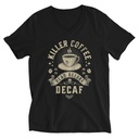 DEAD BEFORE DECAF Unisex V-Neck Tee