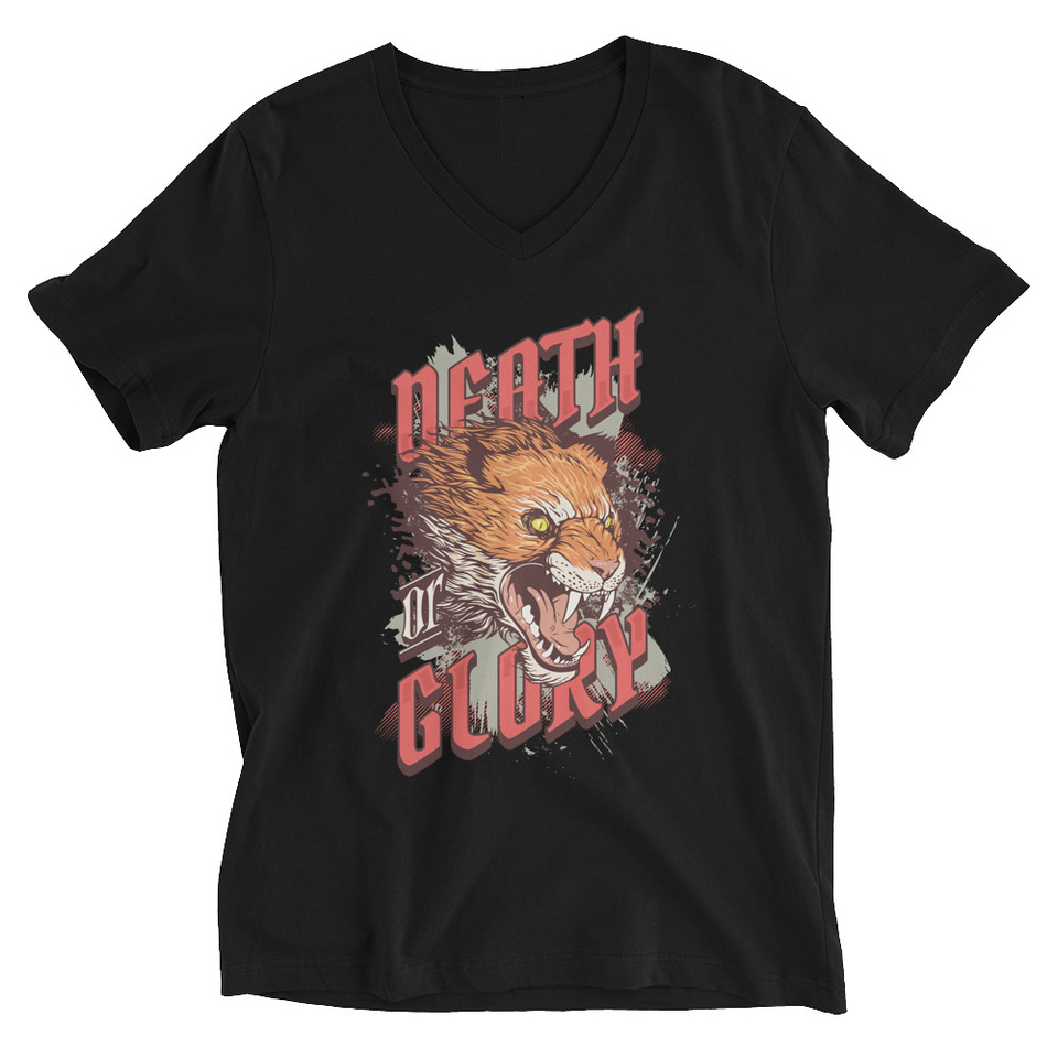 Death or Glory - Fierce Animal Unisex V-Neck Tee