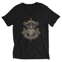Defend us in battle - Knight with sword Unisex V-Neck Tee