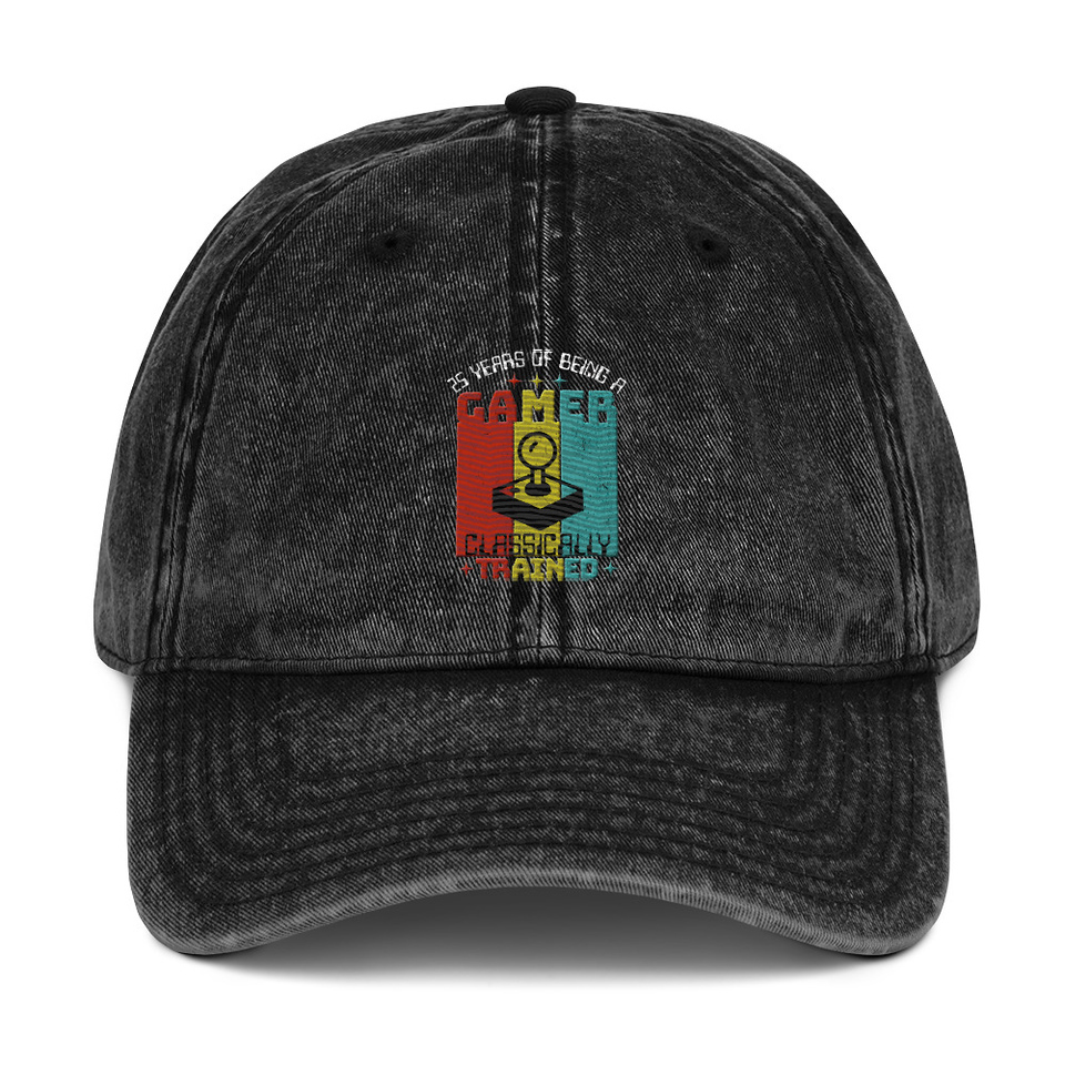 25 Years of Being A Gamer Vintage Cap