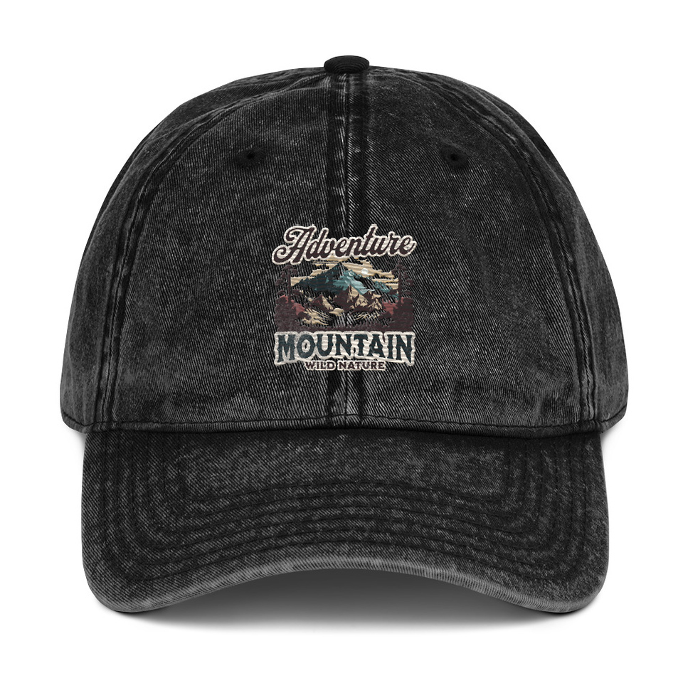 Adventure Mountain Wild Nature Vintage Cap