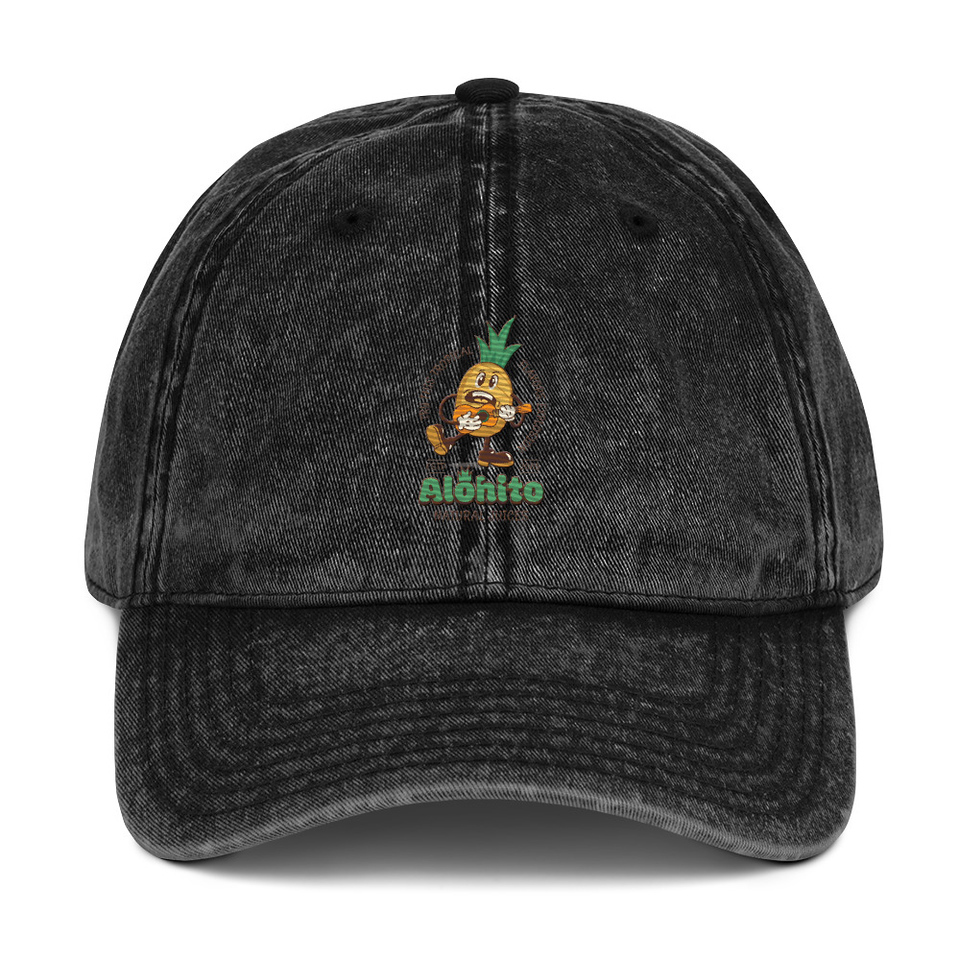 Alohito Natural Juices - Pineapple Mascot Vintage Cap