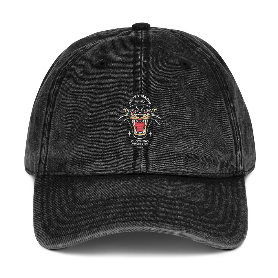 Angry Meow Clothing Company - Panther Vintage Cap