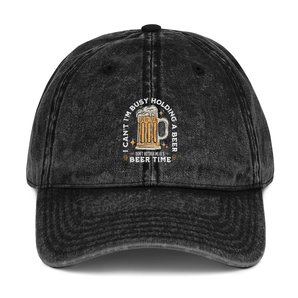 Beer Time - Father's Day Vintage Cap