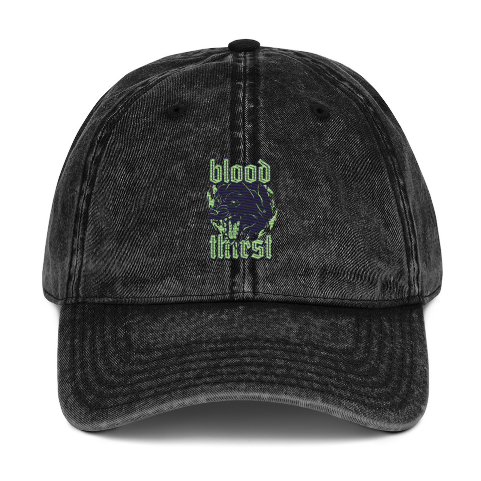 Blood Thirst - Neon Dog Vintage Cap