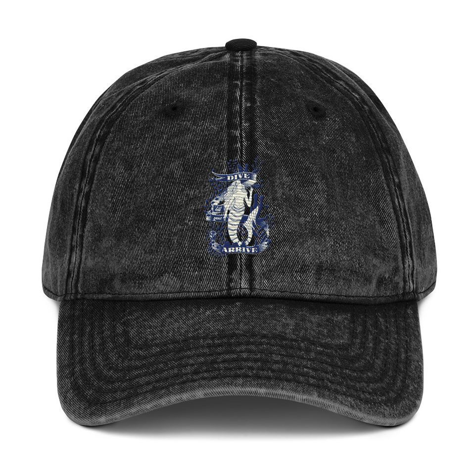 Blue Mermaid - Nautical Vintage Cap