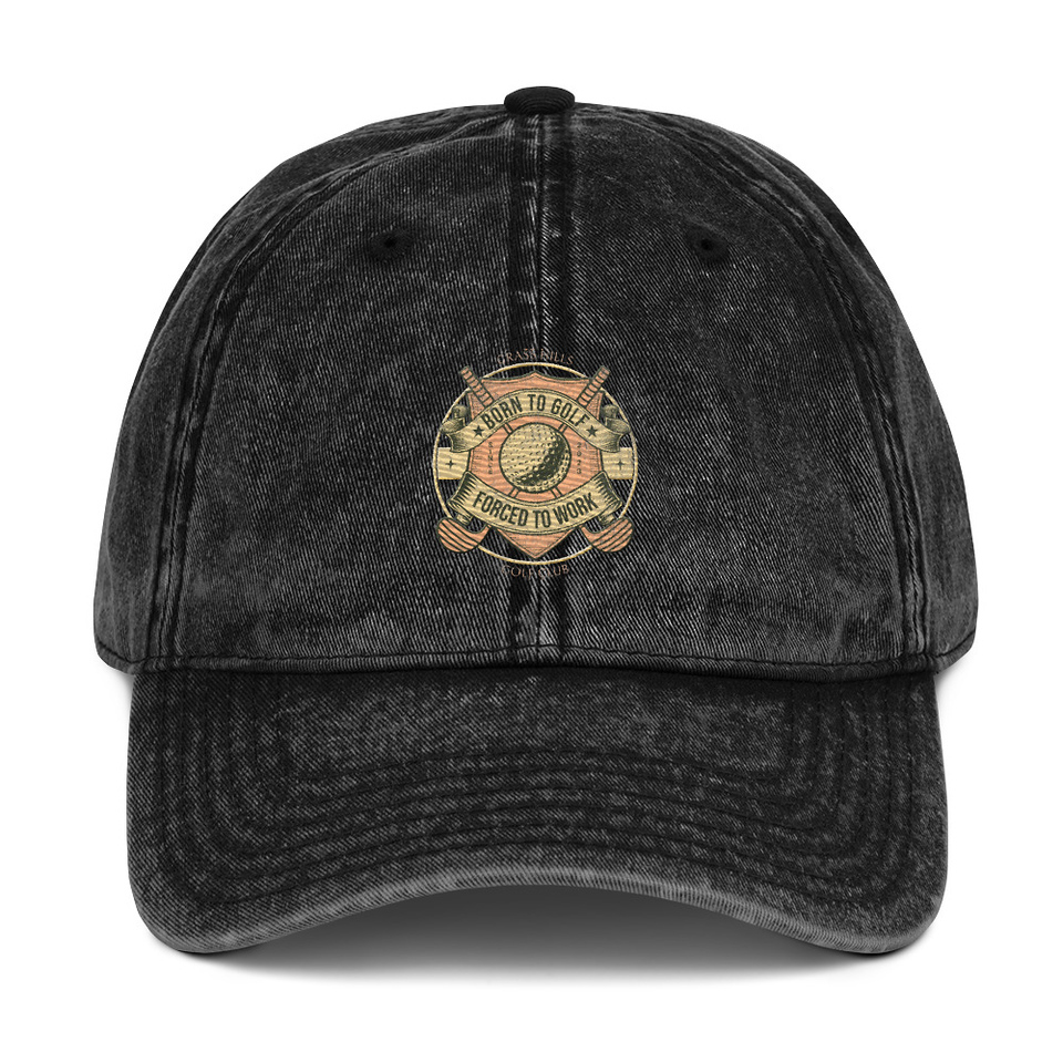 Born To Golf Vintage Cap