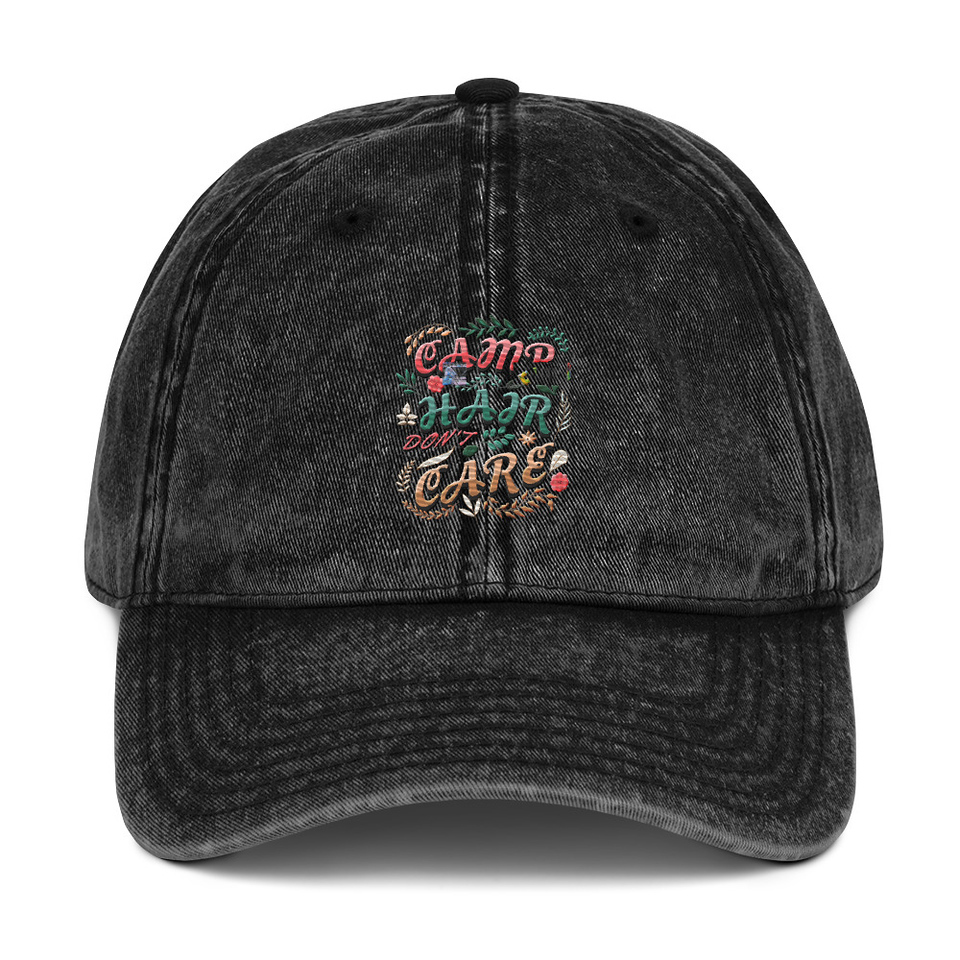 Camp Hair Don't Care Vintage Cap