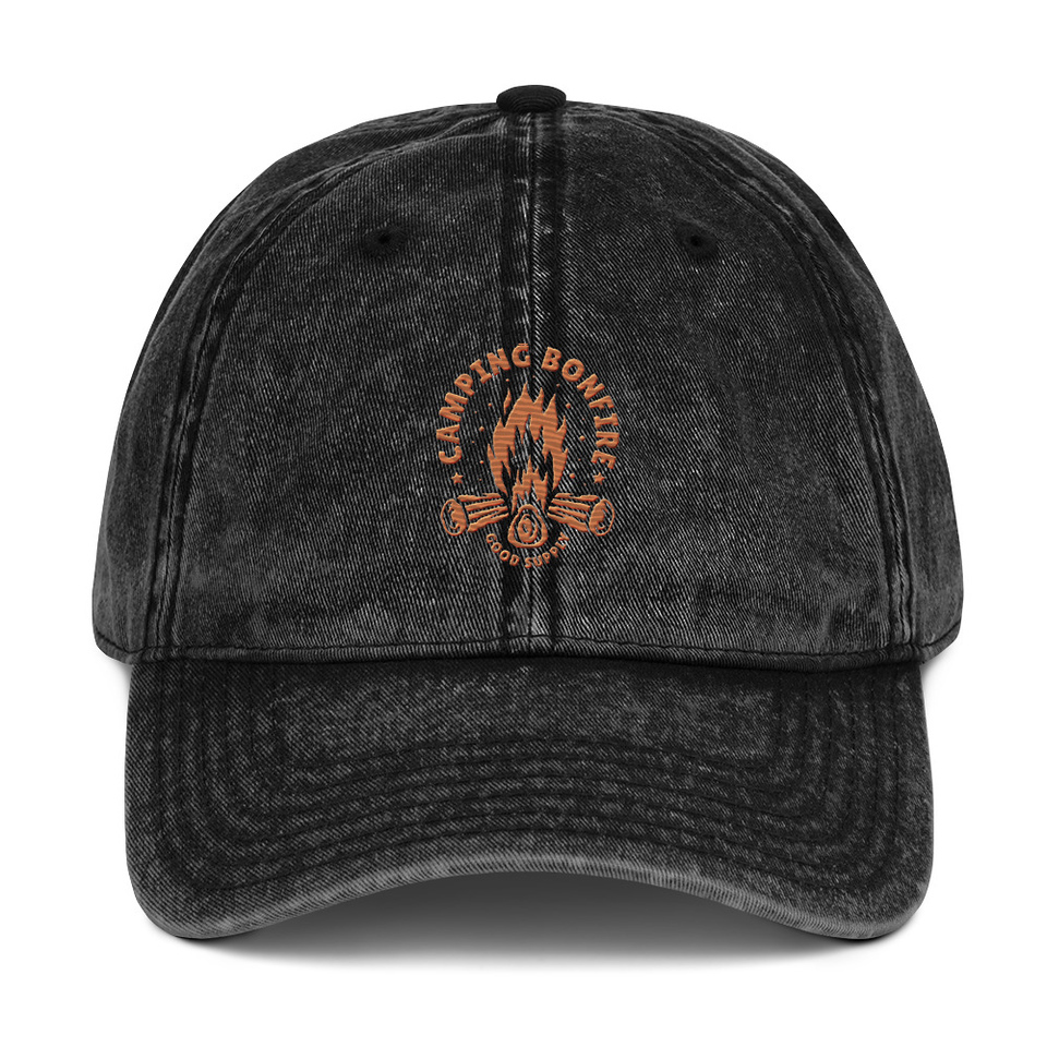 Camping Bonfire - Firewood Vintage Cap