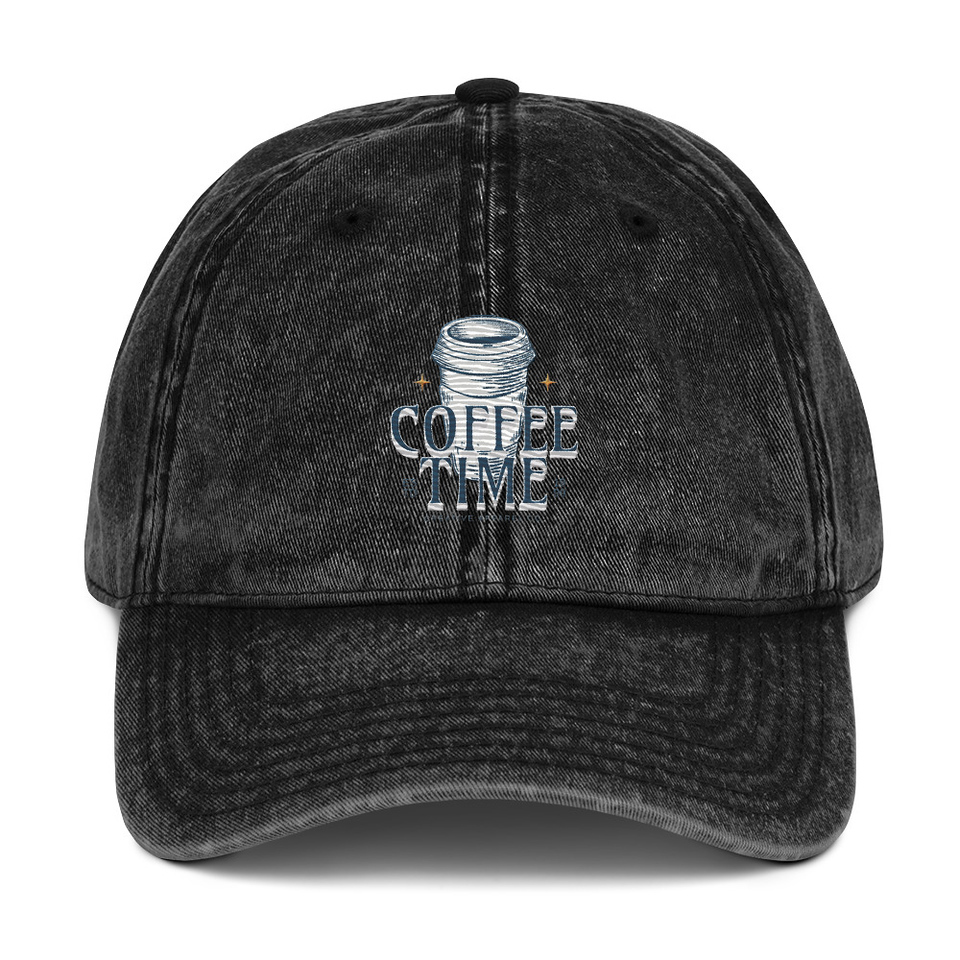 Coffee Time Vintage Cap