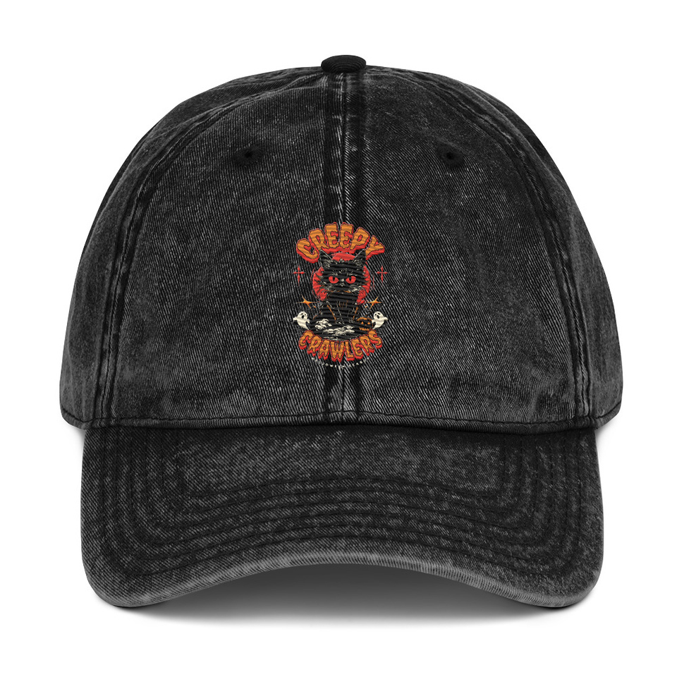 Creepy Crawlers Halloween Vintage Cap