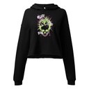 'Enjoy Your Trip' Punk Skull Women's Cropped Hoodie