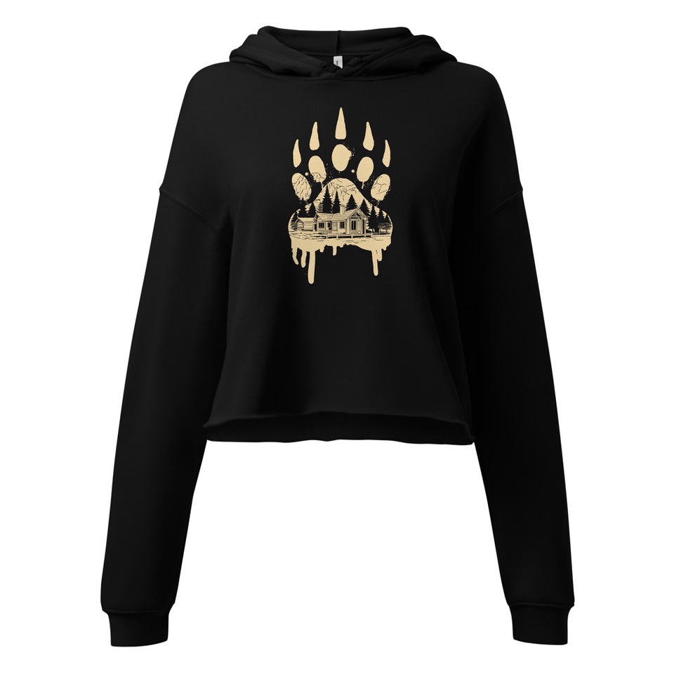 A Beary Good Home Women's Cropped Hoodie