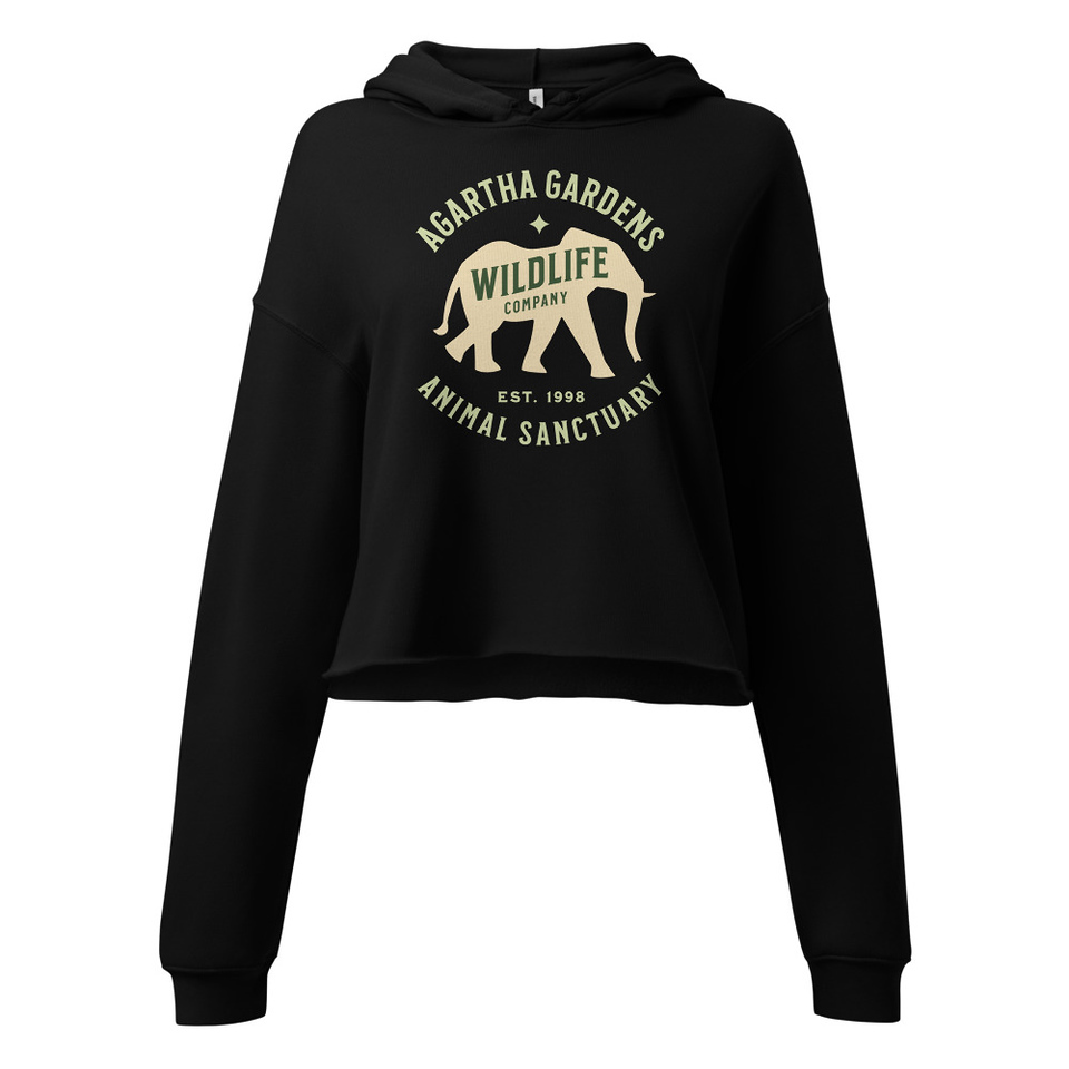 Agartha Gardens Wildlife - Animal Sanctuary Women's Cropped Hoodie