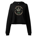 Always Happy - Cannabis Women's Cropped Hoodie