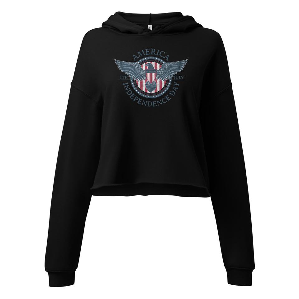 American Eagle Badge Women's Cropped Hoodie