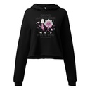 Anywhere With You - Typographic Cartoon Streetwear Women's Cropped Hoodie