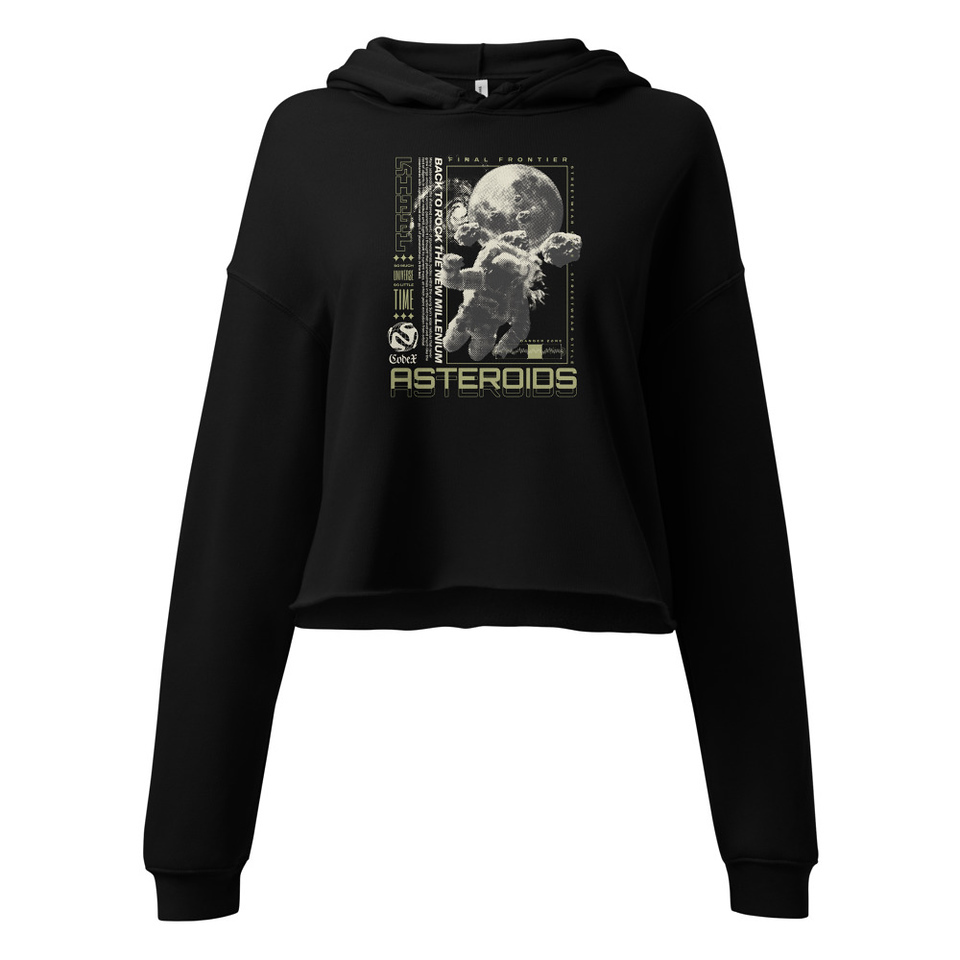 Asteroids Women's Cropped Hoodie