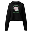 Avo Love - Typographic Cartoon Streetwear Women's Cropped Hoodie