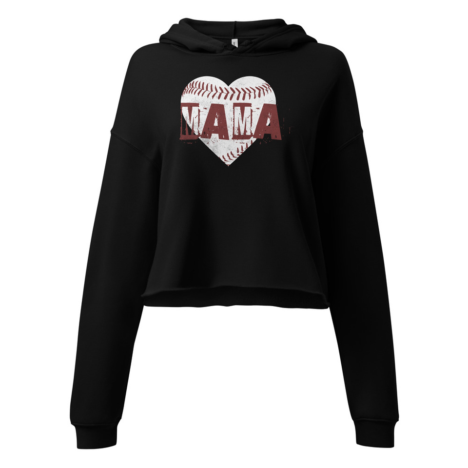 Baseball MAMA Women's Cropped Hoodie