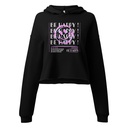 Be Happy ! Women's Cropped Hoodie