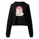 Be Mine - Cute Cat Couple Women's Cropped Hoodie