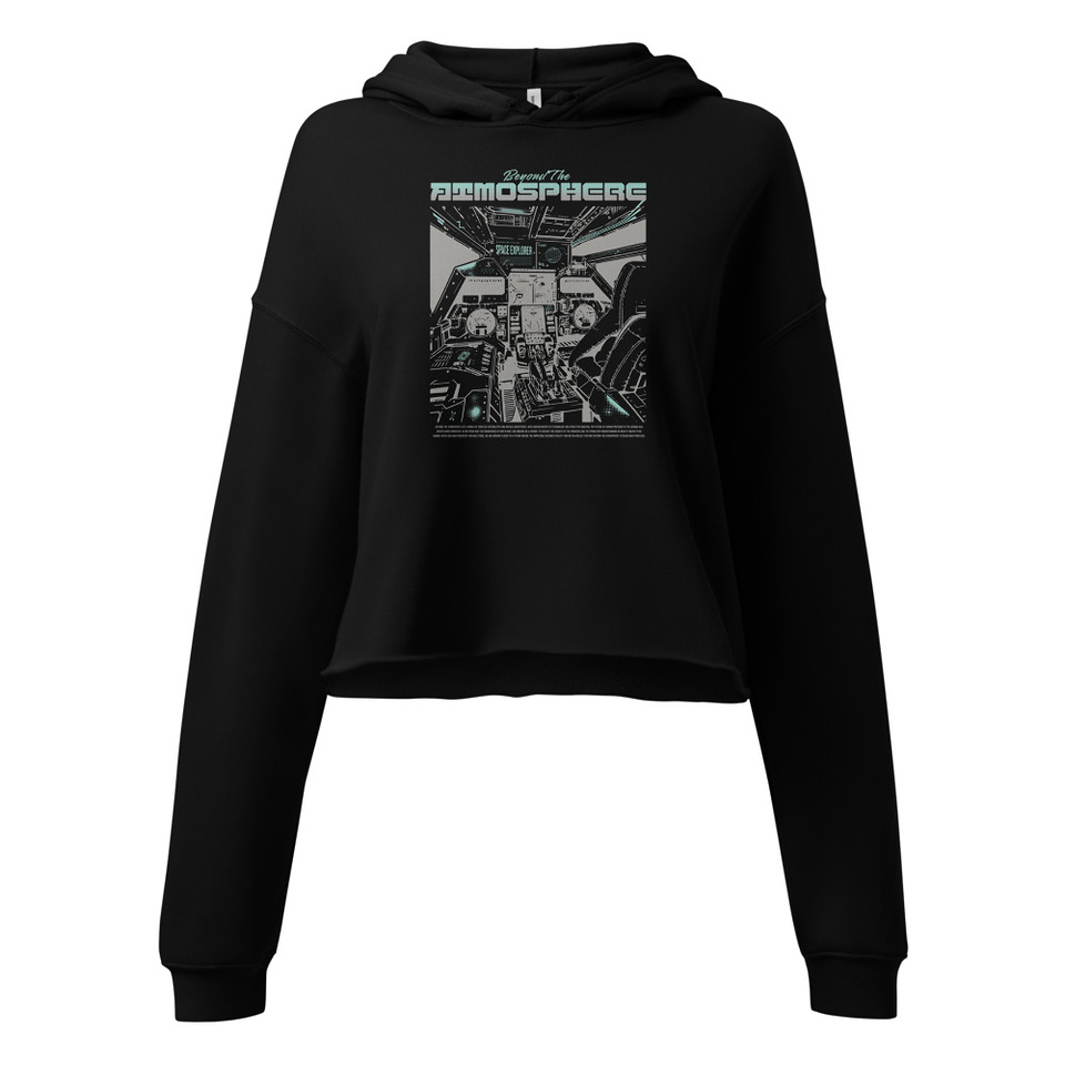 Beyond The Atmosphere Women's Cropped Hoodie
