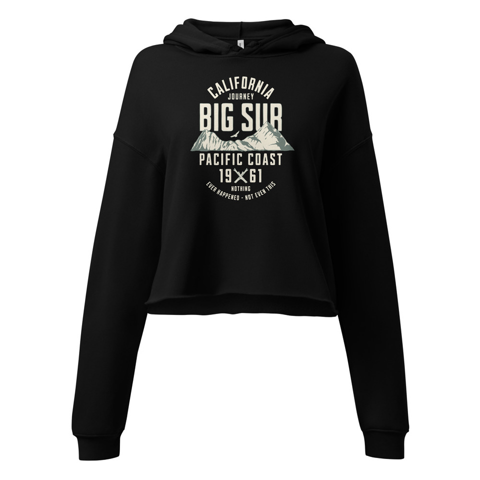 Big Sur - Outdoor Mountain Women's Cropped Hoodie