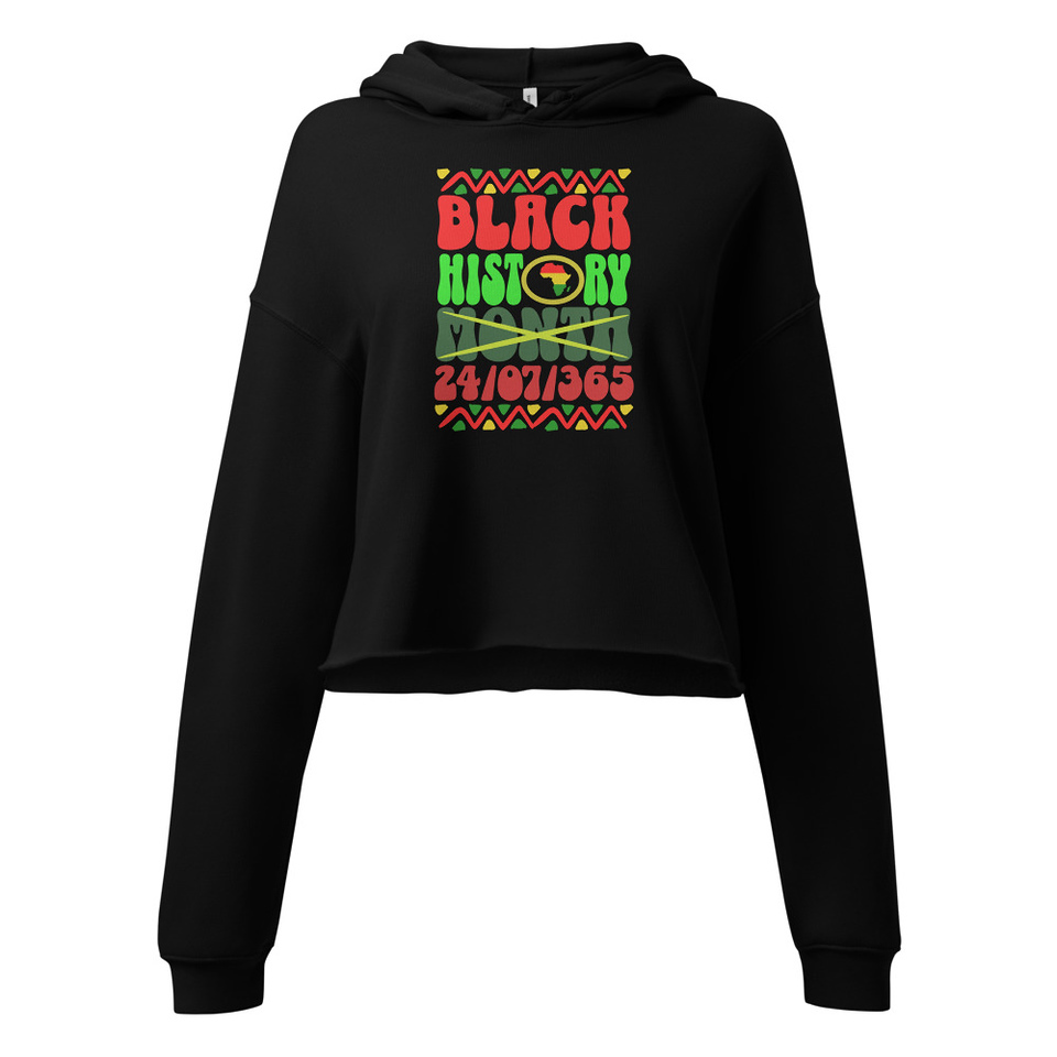 Black History Month Women's Cropped Hoodie