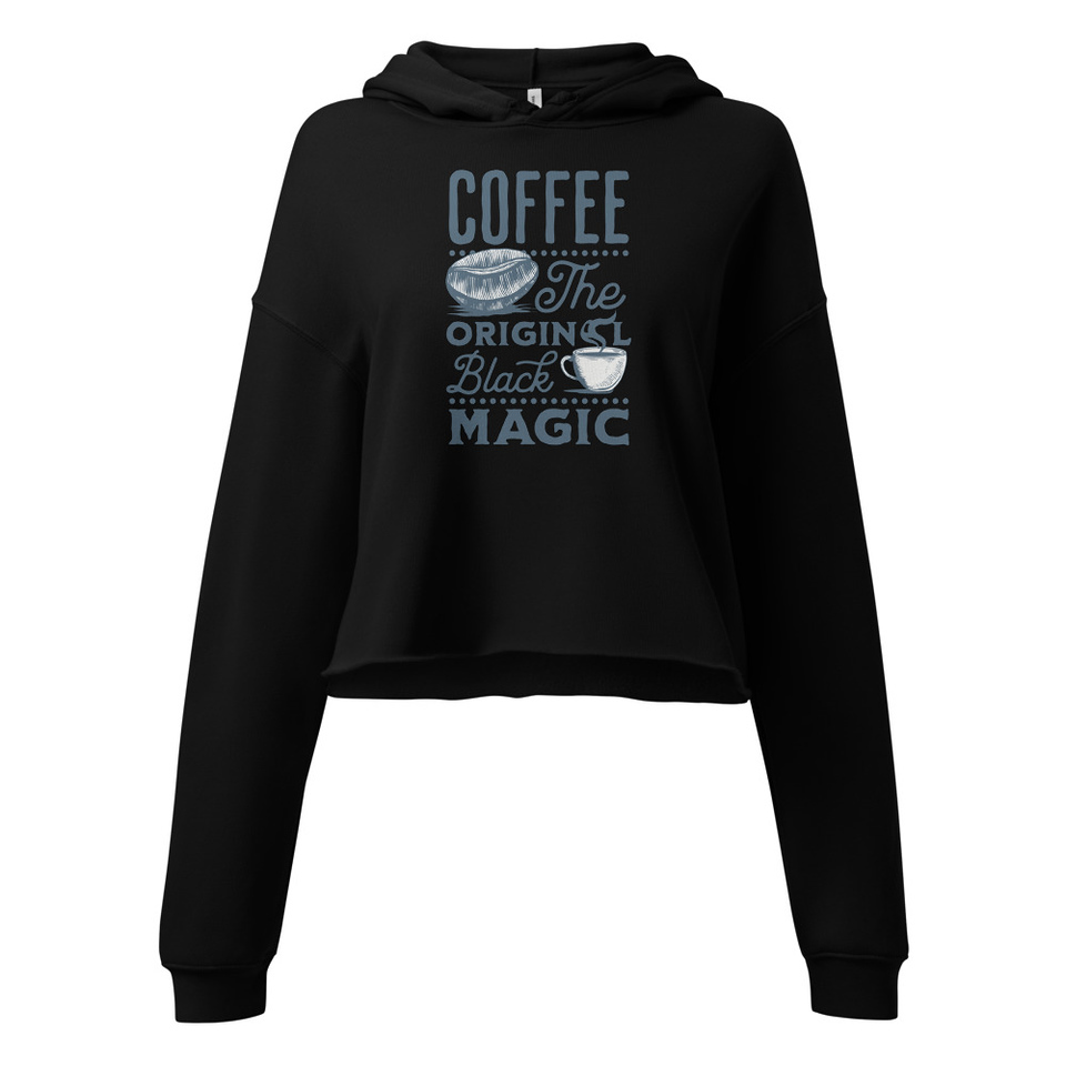 Black Magic Coffee - Simple Cup Women's Cropped Hoodie