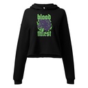 Blood Thirst - Neon Dog Women's Cropped Hoodie