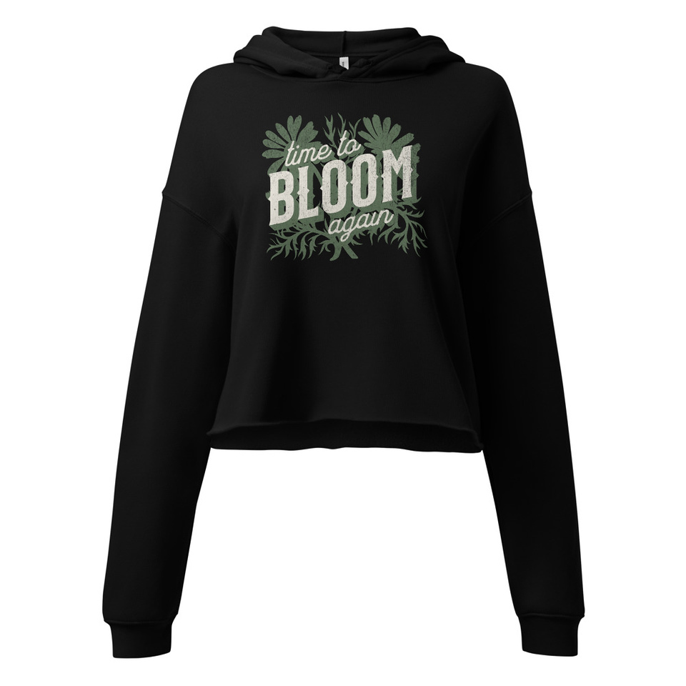 Bloom Again Women's Cropped Hoodie