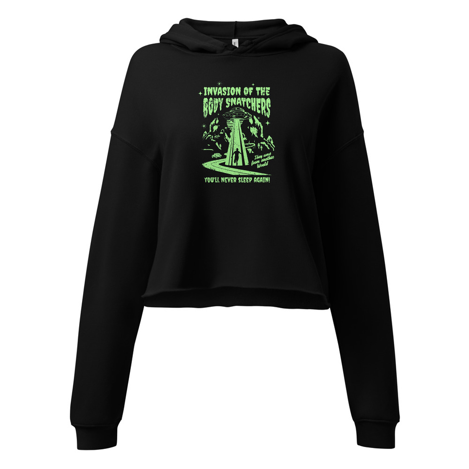 Body Snatchers - UFO Invasion Women's Cropped Hoodie