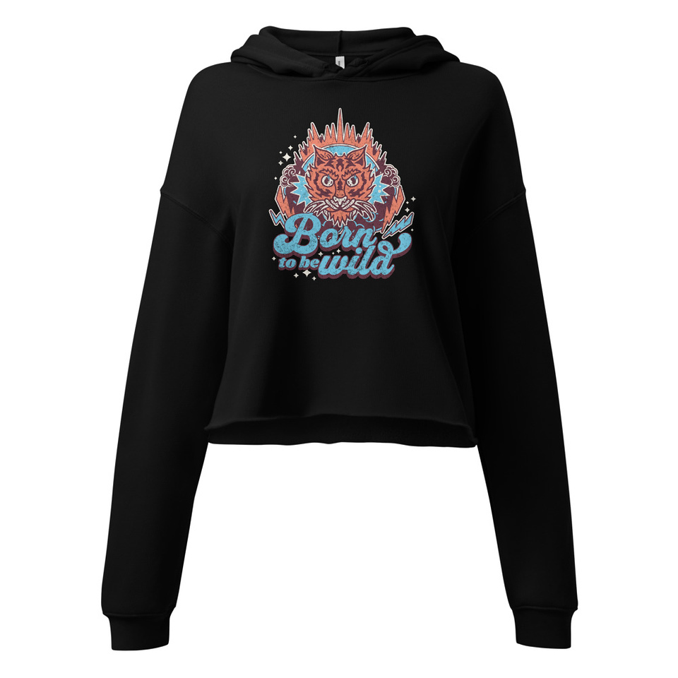 Born to be Wild - Tiger Women's Cropped Hoodie