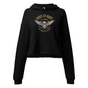 BORN TO HUNT- BE BRAVE & WILD Women's Cropped Hoodie