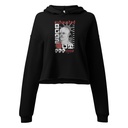 Burn Out - Futuristic 3D Head Women's Cropped Hoodie