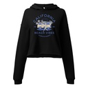 California Beach Vibes - Retro Camper Van Women's Cropped Hoodie