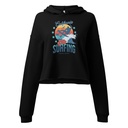 California Surfing - Palm Beach Women's Cropped Hoodie