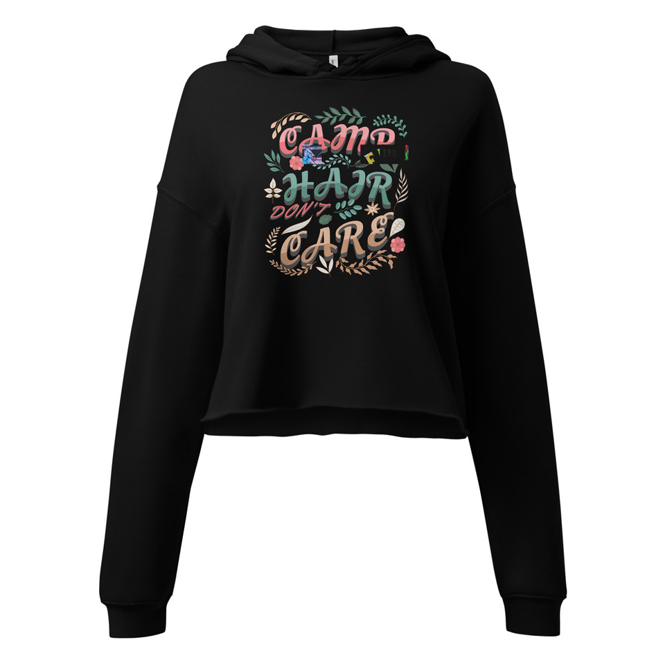 Camp Hair Don't Care Women's Cropped Hoodie