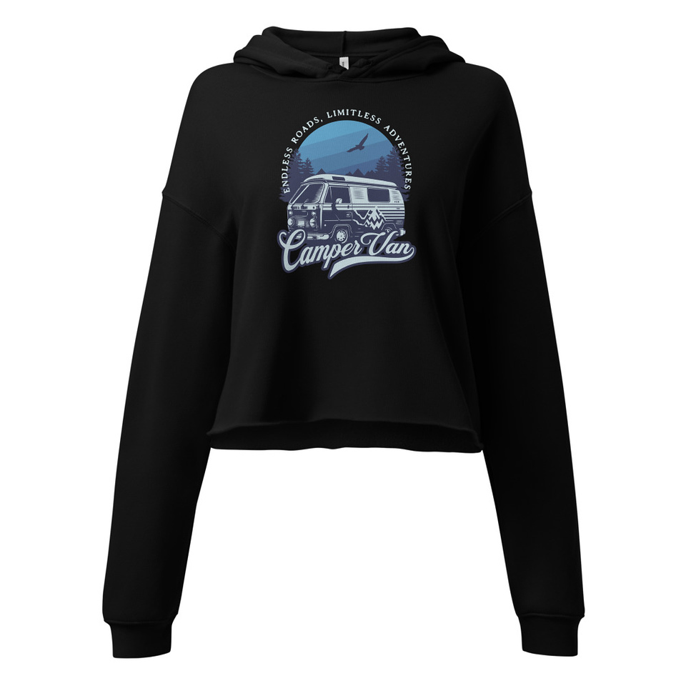 Campervan Women's Cropped Hoodie