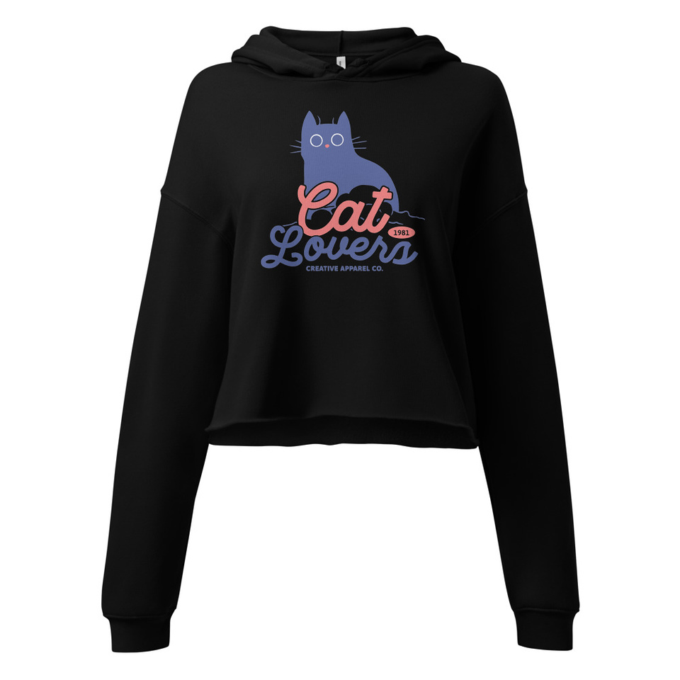 Cats Lovers Women's Cropped Hoodie