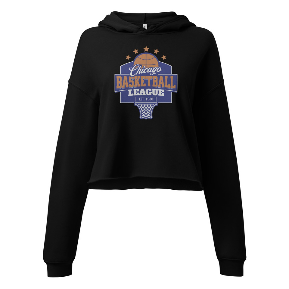Chicago Basketball League - Athlectic Sports Women's Cropped Hoodie