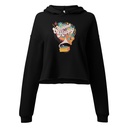 Choose Happy - Retro Music Women's Cropped Hoodie