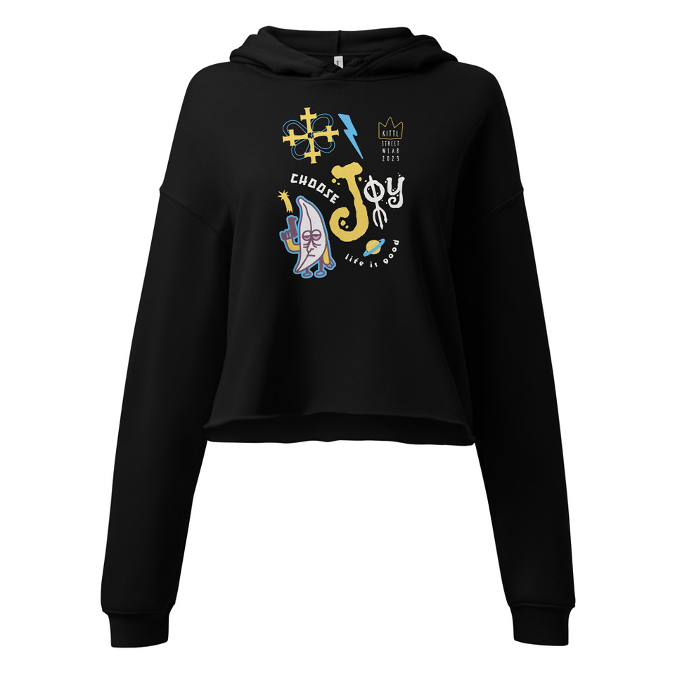 Choose Joy Women's Cropped Hoodie