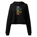 Colorful Retro Keyboard Women's Cropped Hoodie